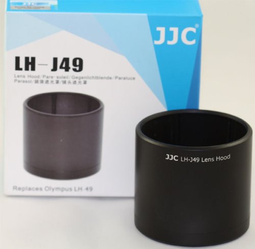 Product Cover JJC LH-J49 Professional Lens Hood for Olympus 60mm F 2.8 Lens , Replaces Olympus LH-49