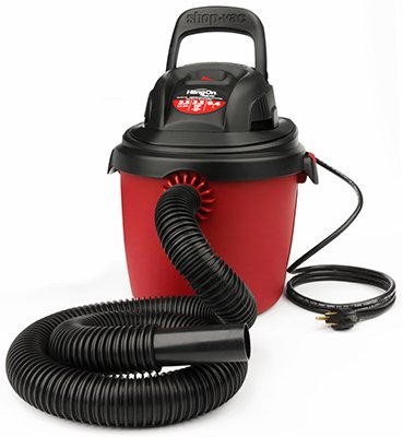 Product Cover Shop-Vac 2036000 2.5-Gallon 2.5 Peak HP Wet Dry Vacuum, Small, Red/Black