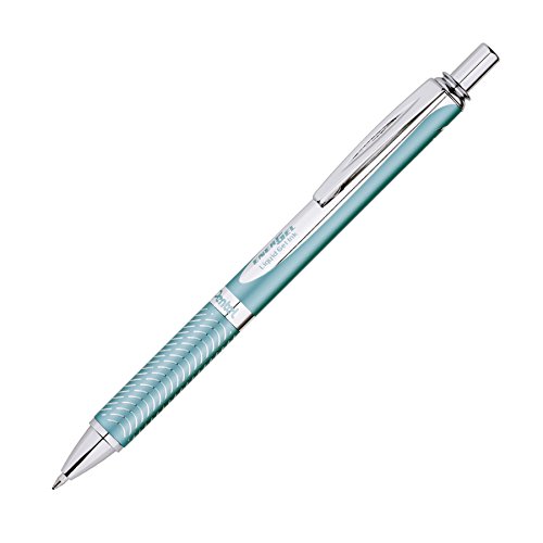 Product Cover Pentel EnerGel Alloy RT Premium Gel Ink Pen, (0.7mm), Aquamarine Barrel, Black Ink, 1 Pack (BL407LSBPA)