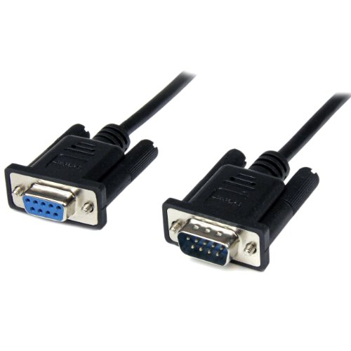 Product Cover StarTech.com 2m DB9 RS232 Serial 9-Pin Null Modem Female to Male Cable, Black (SCNM9FM2MBK)