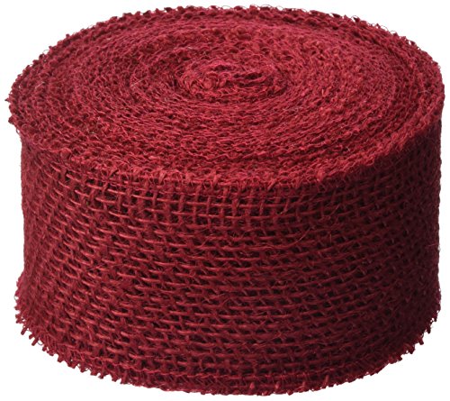 Product Cover DARICE 2914-052 240gm Burlap Ribbon, 2.5-Inch by 10-Yard, Red