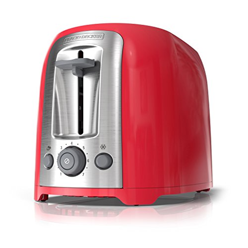 Product Cover BLACK+DECKER 2-Slice Toaster, Red, TR1278RM