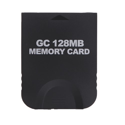 Product Cover HDE 128MB (2048 Blocks) Black Memory Card for Nintendo Gamecube or Wii