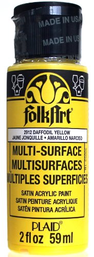 Product Cover FolkArt Multi-Surface Paint in Assorted Colors (2 oz), 2912, Daffodil Yellow