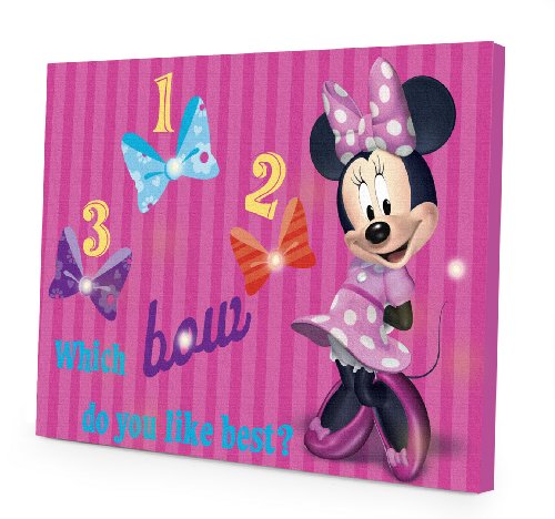 Product Cover Disney Minnie Mouse LED Canvas Wall Art, 15.75-Inch x 11.5-Inch