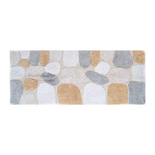 Product Cover Chesapeake Merchandising Pebbles Cotton 24 in x 60 in Bath Runner, New Willow