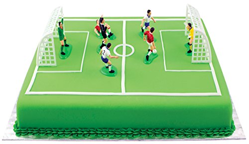 Product Cover PME FS009 Football/Soccer Toppers for Cake and Cupcakes Set of 9, Standard, Multicolor