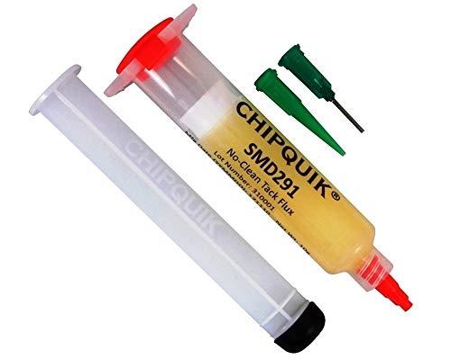Product Cover ChipQuik SMD-291 No Clean Flux in 10cc. (1 Ounce) Syringe with Nozzle