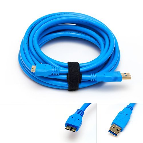 Product Cover USB 3.0 Tether Cable 15ft 15' Tether Tethered Photography Tools Cable for Nikon D850 D800 D800E D810 D500 D5 & Canon 5Ds 5Ds R 1Dx MK II 7D Mark II 5D Mark IV Blue