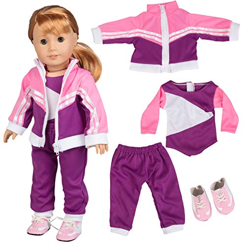 Product Cover Dress Along Dolly Gymnastics Doll Outfit for American Girl & 18