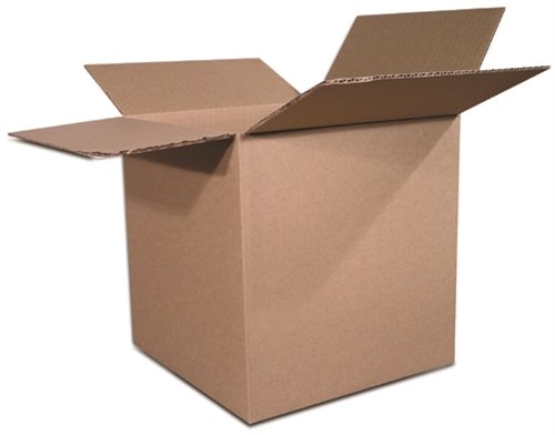 Product Cover The Packaging Wholesalers 6x6x4-Inch Shipping Boxes, 25-Count (BS060604)