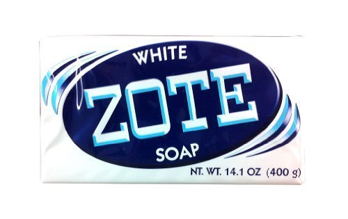 Product Cover Zote White Laundry Bar Soap, Net WT 14.1 oz, (Pack of 4)