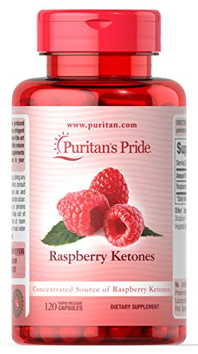 Product Cover Puritan's Pride Raspberry Ketones 100 mg-120 Rapid Release Capsules