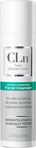 Product Cover CLn Facial Cleanser - Sensitive Skin Facial Cleanser, For Skin Prone to Dryness, Eczema, Rosacea, and Acne - Designed for the Delicate Skin of The Face, (2.5 Ounces)