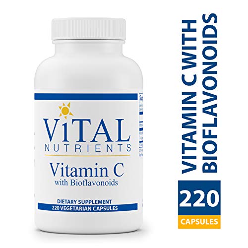 Product Cover Vital Nutrients - Vitamin C with Bioflavonoids - Vitamin C and Bioflavonoid Formula - 220 Vegetarian Capsules per Bottle