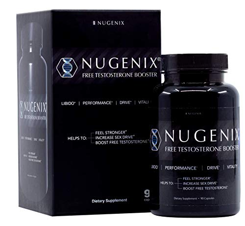 Product Cover Nugenix Free Testosterone Booster for Men - Clinically Dosed, High Quality Men's Test Support, Feel Stronger and More Energetic, Helps Lean Muscle and Stamina, 90 Count