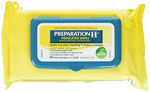 Product Cover Preparation H Medicated Wipes 48 Ea