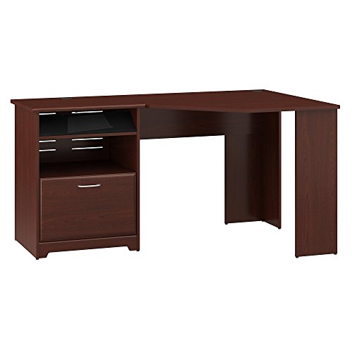 Product Cover Bush Furniture Cabot Corner Desk with File Drawer in Harvest Cherry