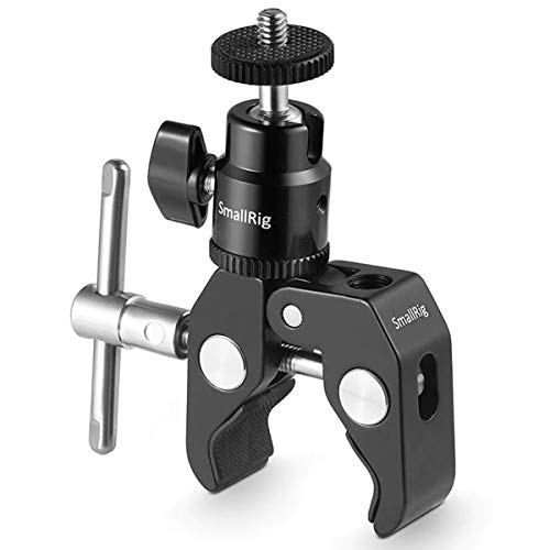 Product Cover SMALLRIG Super Clamp Mount with Mini Ball Head Mount Hot Shoe Adapter with 1/4 Screw for LCD Field Monitor, LED Lights, Flash, Microphone, Gopro, Action Cam - 1124