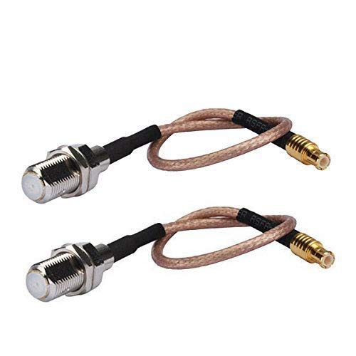 Product Cover DHT Electronics RF coaxial coax cable assembly MCX male to F female 6''