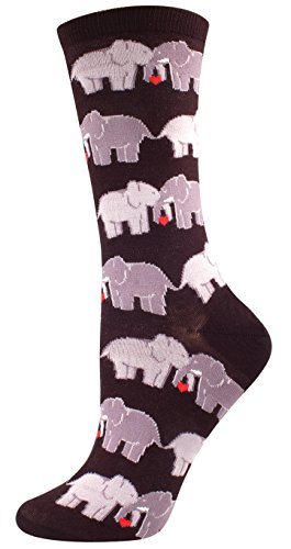 Product Cover Socksmith Women's Socks Elephant Love Crew Black 1pair