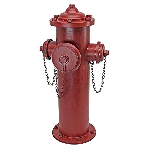 Product Cover Design Toscano DC122012 Fire Hydrant Statue Puppy Pee Post and Pet Storage Container, Large, full color