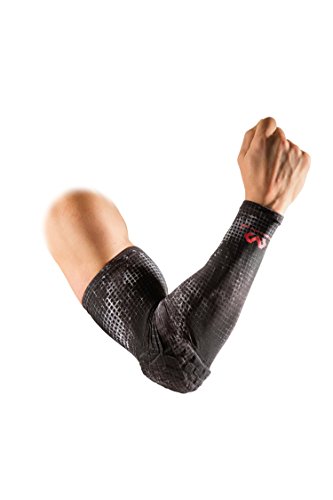 Product Cover Mcdavid 6500 Hex Padded Arm Sleeve, Compression Arm Sleeve w/ Elbow Pad for Football, Volleyball, Baseball Protection, Youth & Adult Sizes, Sold as Single Unit (1 Sleeve)