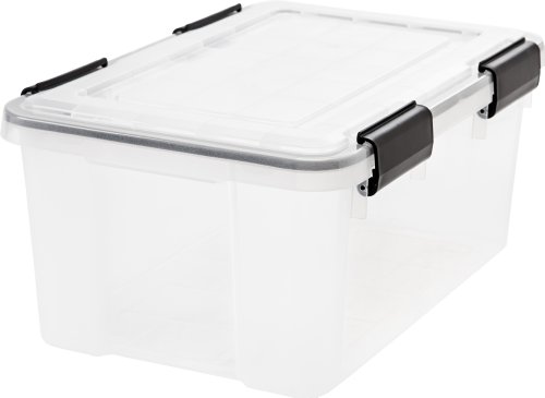 Product Cover IRIS  Weathertight Storage Box, 19 Quart - Clear