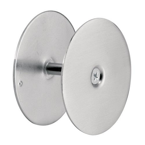 Product Cover Defender Security 10446 Door Hole Cover Plate - Maintain Entry Door Security by Covering Unused Hardware Holes, 2-5/8