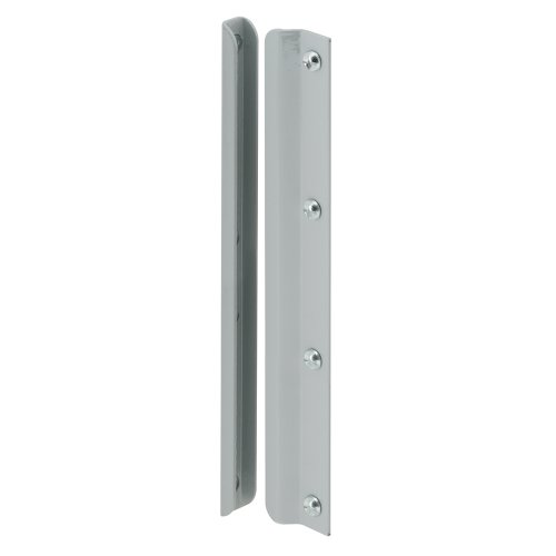 Product Cover Defender Security U 9513 Latch Shield, 12 in., Steel, Gray, In-Swinging Doors