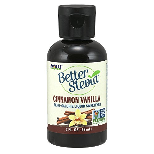 Product Cover NOW Foods, Better Stevia, Liquid Zero-Calorie Sweetener, Cinnamon Vanilla Flavor, Certified Non-GMO, 2-Ounce
