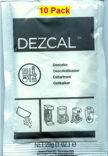Product Cover Urnex Dezcal Activated Scale Remover Powder, 28g (1 oz.), 10 Pack