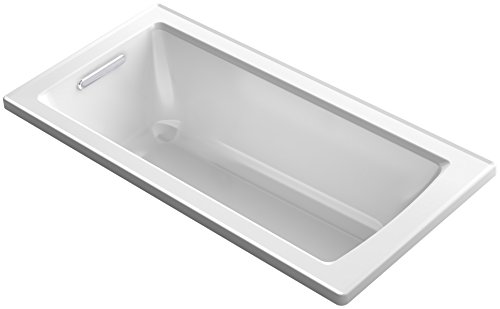 Product Cover KOHLER K-1946-0 Drop-In Bath with Reversible Drain, 60