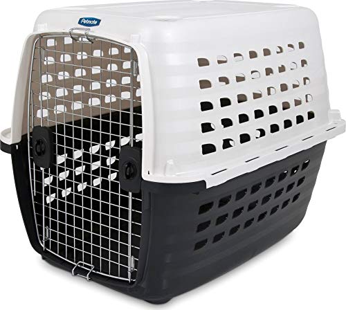 Product Cover Petmate 41035 Compass Fashion Kennel Cat and Dog Kennel, 50-70 lb., Pearl White/Black
