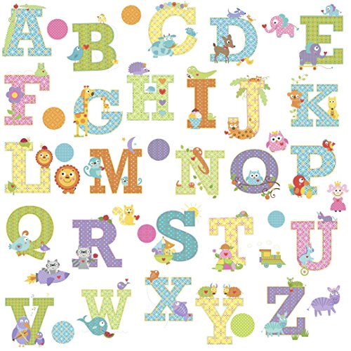 Product Cover RoomMates Dena Animal Alphabet Wall Decals (Multi Color)