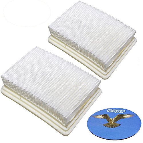 Product Cover HQRP 2-Pack Washable & Reusable Filters Works with Hoover FH40010 / FH40010B / FH40030 / FH40011B SpinScrub FloorMate Hard Floor Cleaner Upright, 59177051/40112050 Coaster