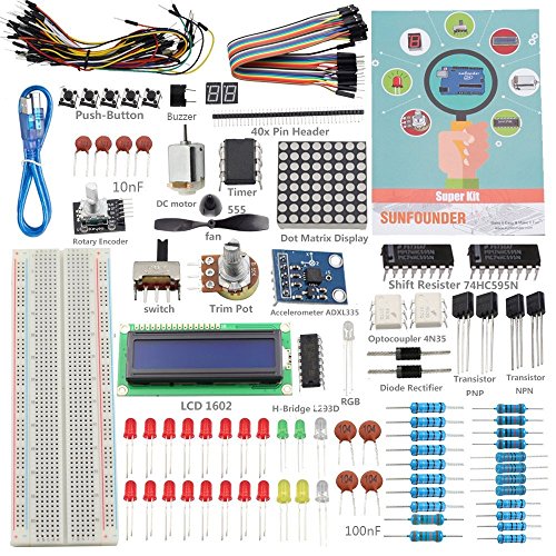 Product Cover SunFounder Project Super Starter Kit for Arduino UNO R3 Mega2560 Mega328 Nano with Tutorial