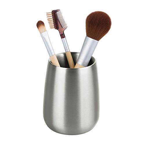 Product Cover iDesign Nogu Metal Tumbler Cup, Holder for Makeup Brushes, Toothbrushes, Glasses, Brushes on Bathroom, Vanity Countertops, College Dorm, Bedroom Desks, 3.25