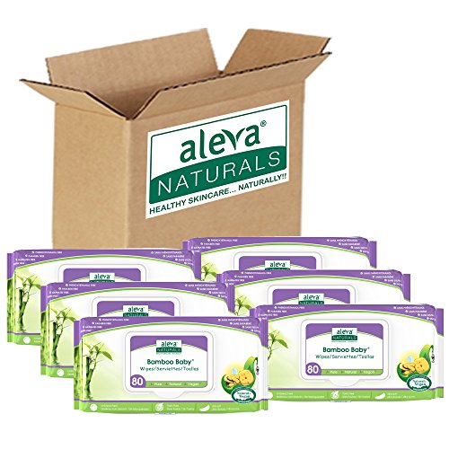 Product Cover Aleva Naturals Bamboo Baby Wipes, 480 Count