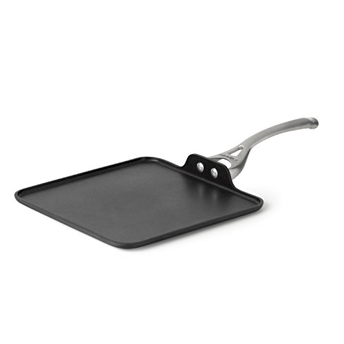 Product Cover Calphalon Contemporary Hard-Anodized Aluminum Nonstick Cookware, Square Griddle Pan, 11-inch, Black