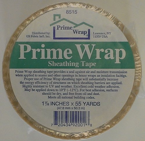Product Cover Prime Wrap 1 7/8-Inch x 55-Yard White Sheathing Tape, Item: PRTAPE 17855