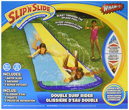 Product Cover Wham-O Slip 'N Slide Surf Rider Double Sliding Lanes 16ft , color may vary