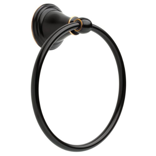Product Cover Delta Faucet  79646-ORB Windemere Towel Ring, Delta Oil Rubbed Bronze