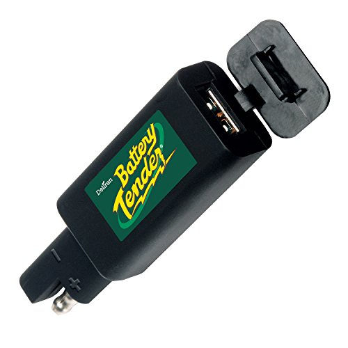 Product Cover Battery Tender 081-0158 Black Quick Disconnect Plug with USB Charger