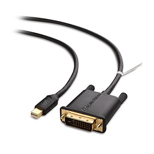 Product Cover Cable Matters Mini DisplayPort to DVI Cable (Mini DP to DVI Cable) in Black 6 Feet - Thunderbolt | Thunderbolt 2 Port Compatible