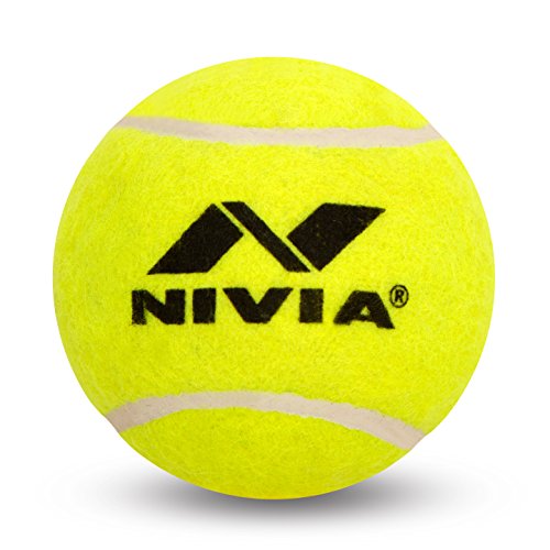 Product Cover Nivia Heavy Tennis Ball Cricket Ball (Pack of 6), Yellow