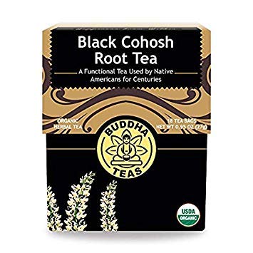 Product Cover Organic Black Cohosh Root Tea - Kosher, Caffeine-Free, GMO-Free - 18 Bleach-Free Tea Bags