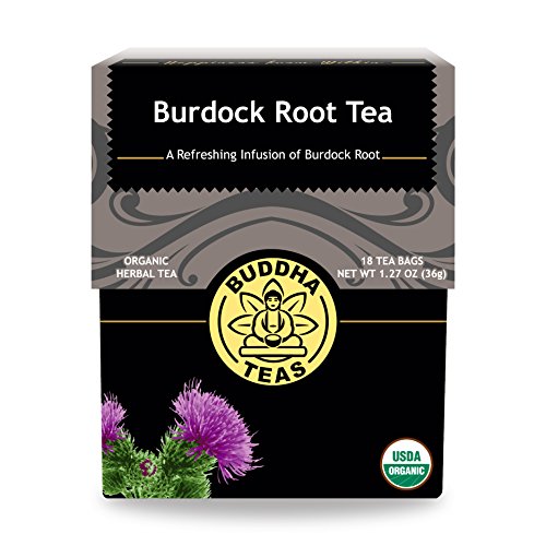 Product Cover Organic Burdock Root Tea - Kosher, Caffeine-Free, GMO-Free - 18 Bleach-Free Tea Bags
