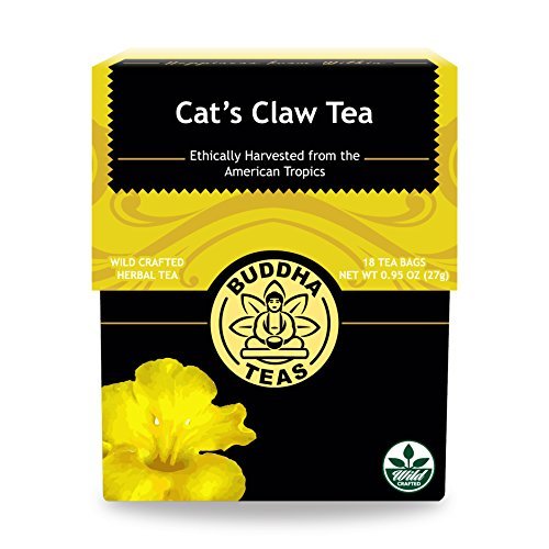 Product Cover Cat's Claw Bark Tea, 18 Bleach-Free Tea Bags -Natural Source of Antioxidants, Aids Achy Joints, Supports Immune & Gastrointestinal Systems, No Gmos