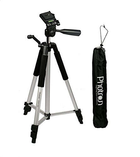 Product Cover Photron Tripod Stedy 450 with 4.5 Feet Pan Head + Extra Quick Release Plate + Foam Grip + Carry Case